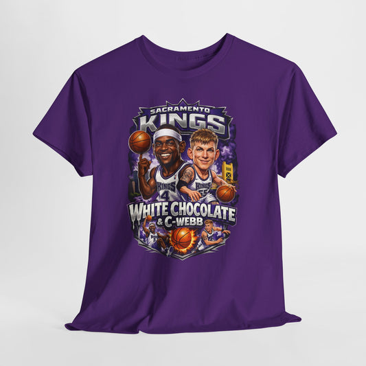 Sacramento Kings 'White Chocolate & C-Webb' Basketball Tee