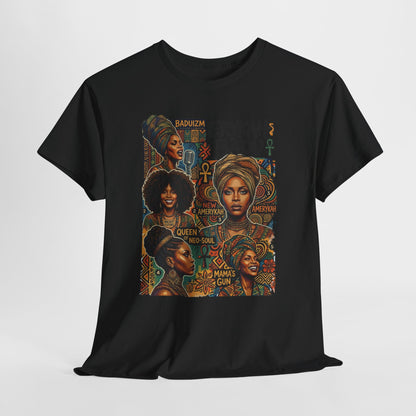 Retro Soul Collage Tee – Erykah Badu Inspired Graphic T-Shirt