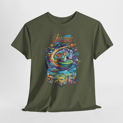 Retro Space Adventure T‑Shirt – Colorful Sci‑Fi Graphic Tee
