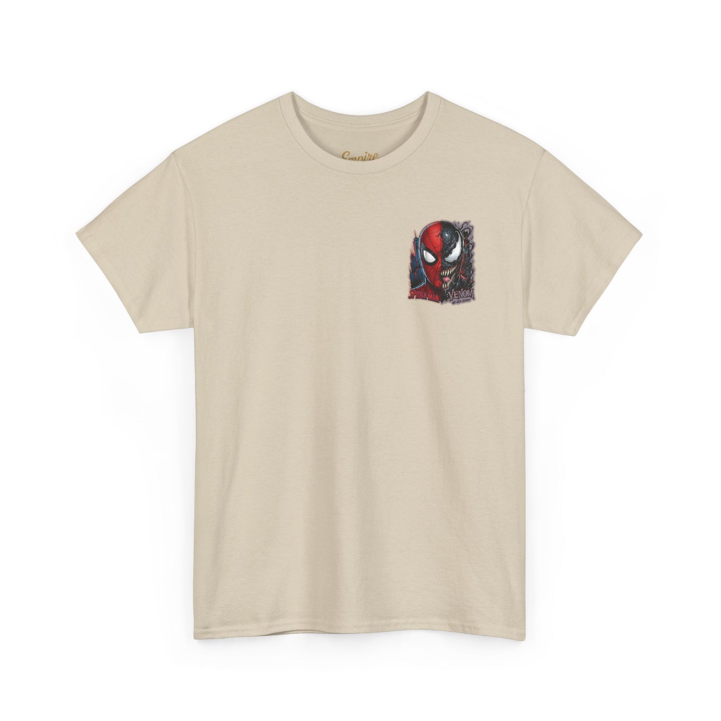 Spider-Man vs Venom Graphic Tee — Superhero Back Print