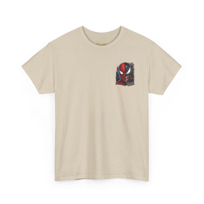 Spider-Man vs Venom Graphic Tee — Superhero Back Print