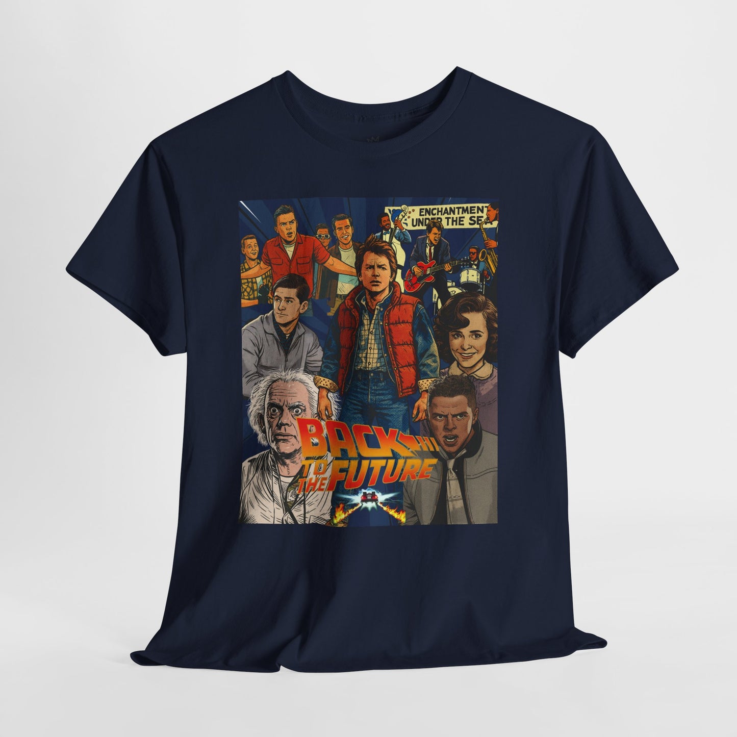 Retro Movie Graphic Tee, Nostalgic Unisex T-Shirt, Perfect for Back to the Future Fans, Casual Wear, Gift for Movie Lovers, Vintage Style