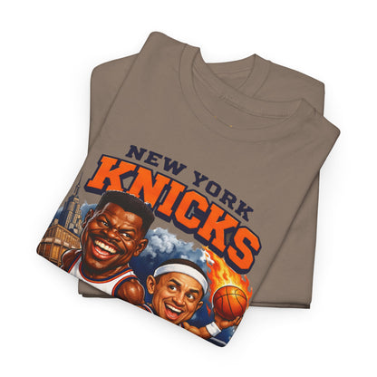 New York Knicks Patrick Ewing & John Starks Retro Basketball Tee