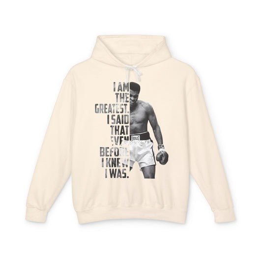 Boxing Champion 'I Am The Greatest' Hoodie - Vintage Boxing Quote Sweatshirt