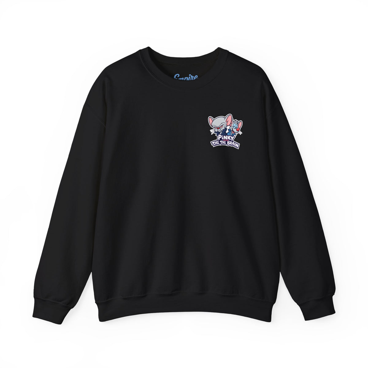 Pinky and the Brain Crewneck Sweatshirt - 'Time to Take Over the World' Graphic