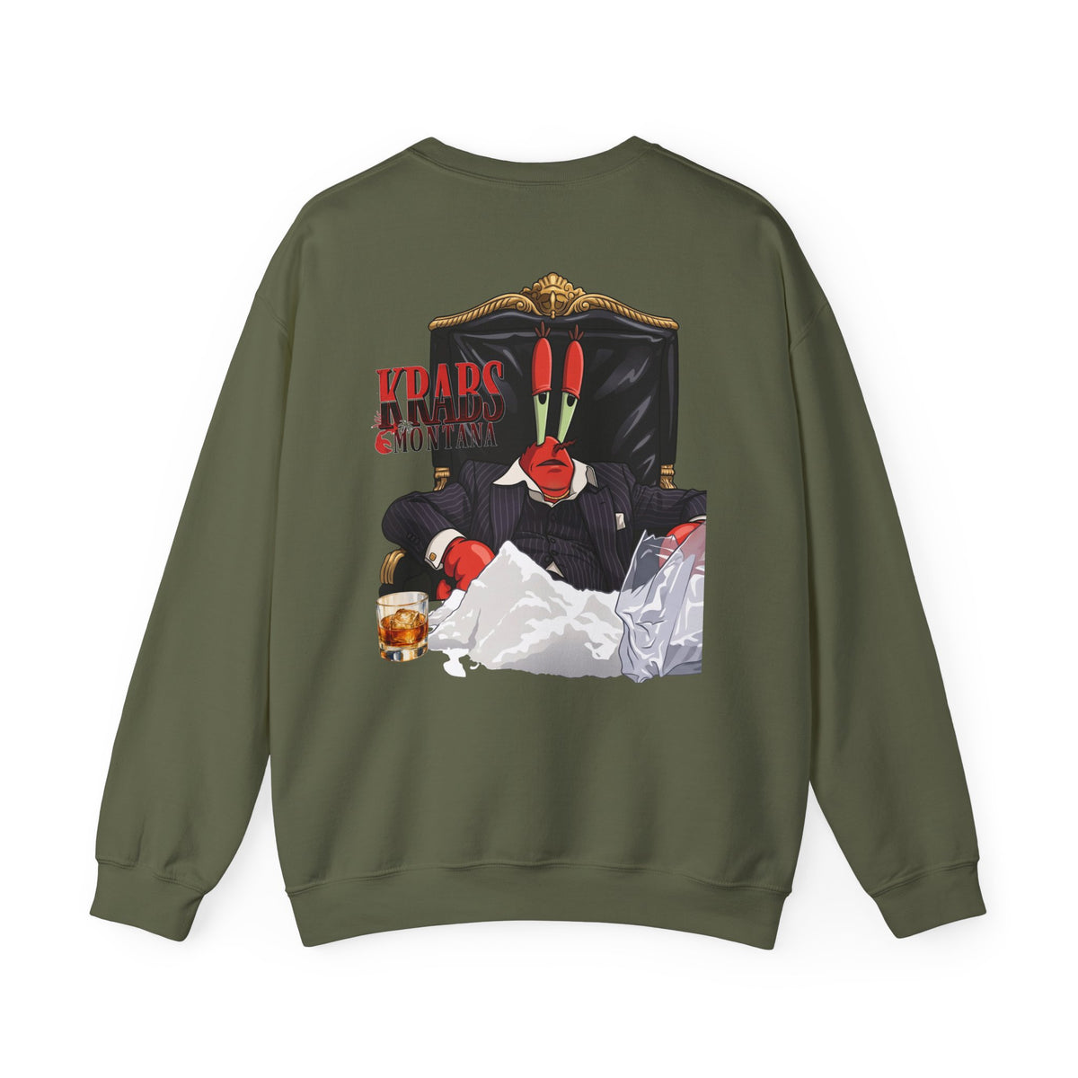 Krabs Montana Scarface Parody Graphic Pullover