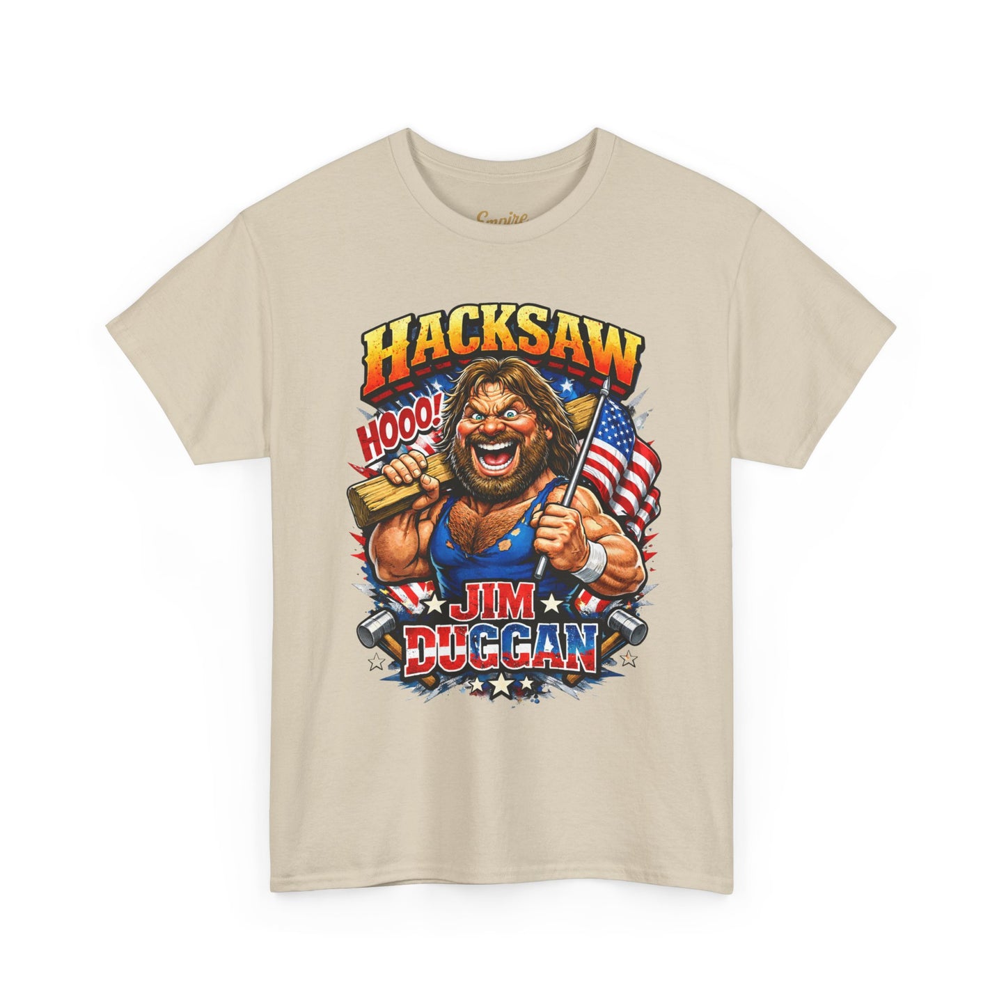 Jim Duggan “Hacksaw” Graphic Tee – Retro Wrestling Fan Shirt