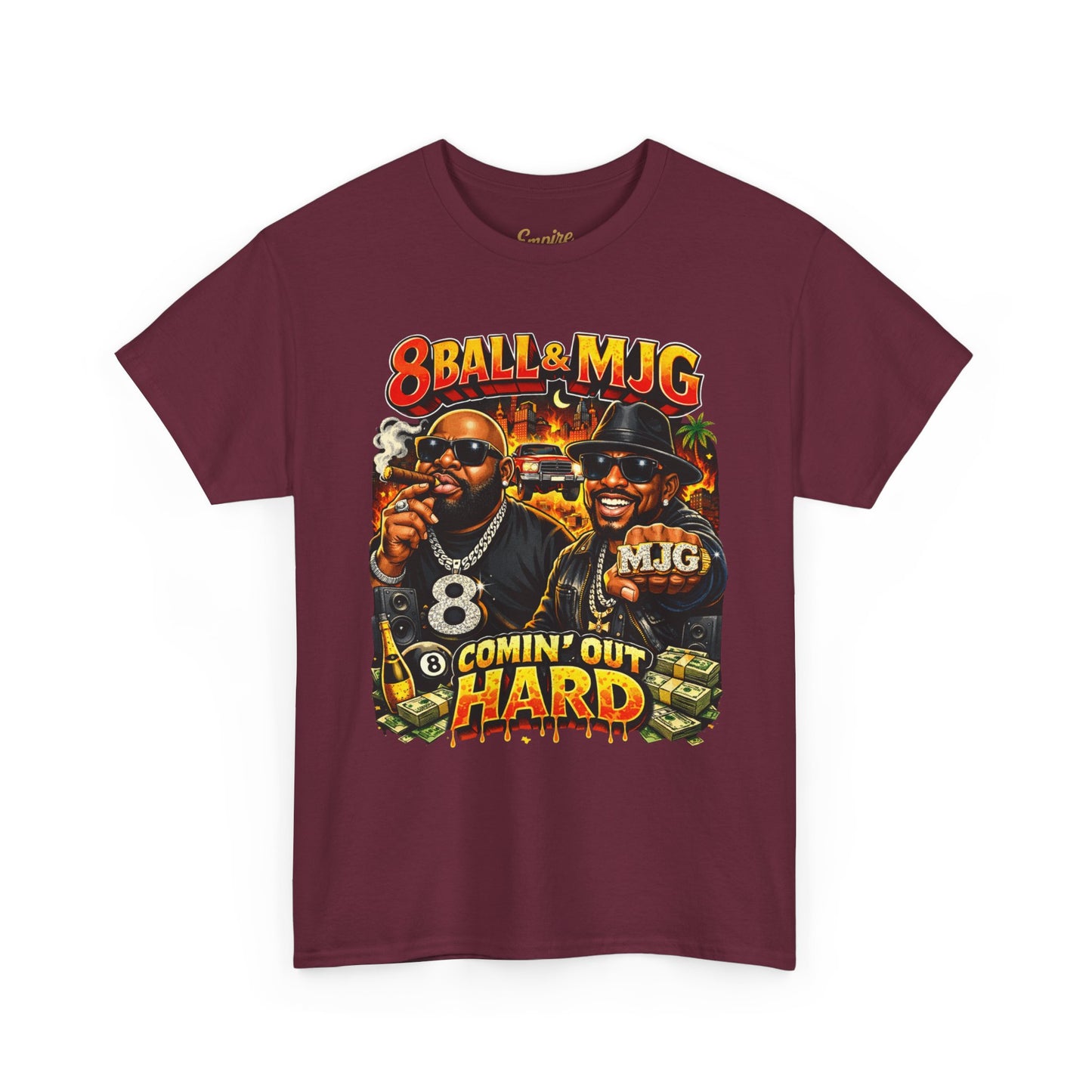 8Ball & MJG 'Comin' Out Hard' Vintage Hip-Hop Graphic Tee