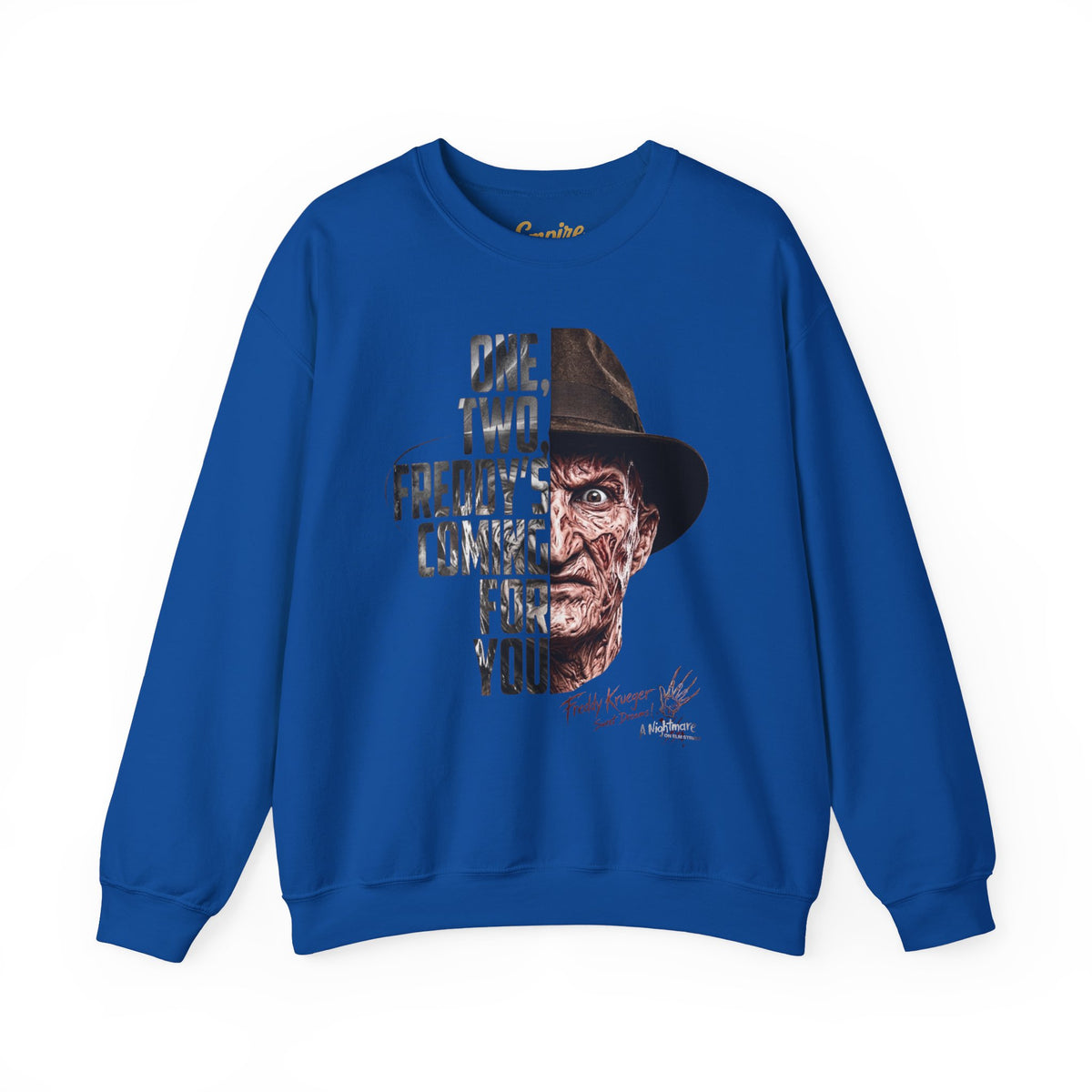 Freddy Krueger 'One, Two, Freddy's Coming For You' Crewneck Sweatshirt