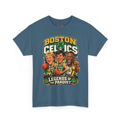 Boston Celtics "Legends of the Parquet" Tee - Retro Basketball Fan Shirt