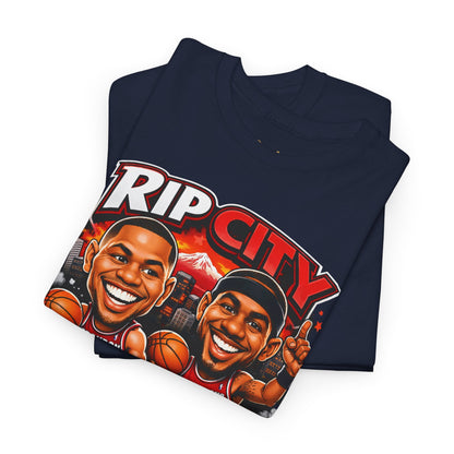 Rip City Basketball T-Shirt — Caricature Trail Blazers Fan Tee