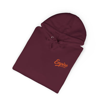 Empire Signature Embroidered Hoodie — Minimal Fleece with Orange 'Empire' Logo