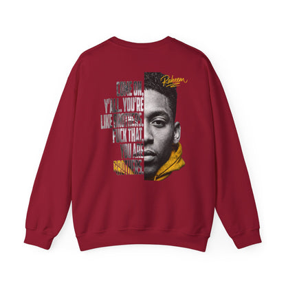 Raheem "Juice" Graphic Sweatshirt – 'Come On Y'all, You're Like Brothers' Portrait Crewneck
