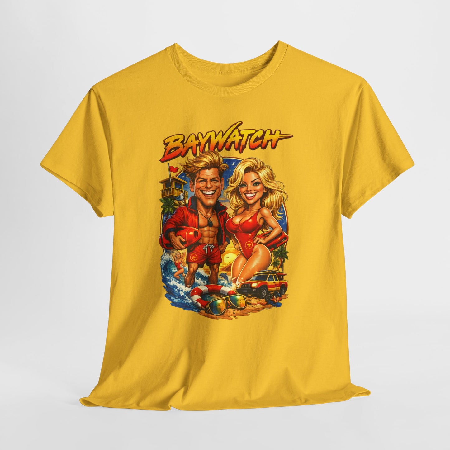 Baywatch Retro Beach T-Shirt — Vintage Lifeguard Graphic Tee