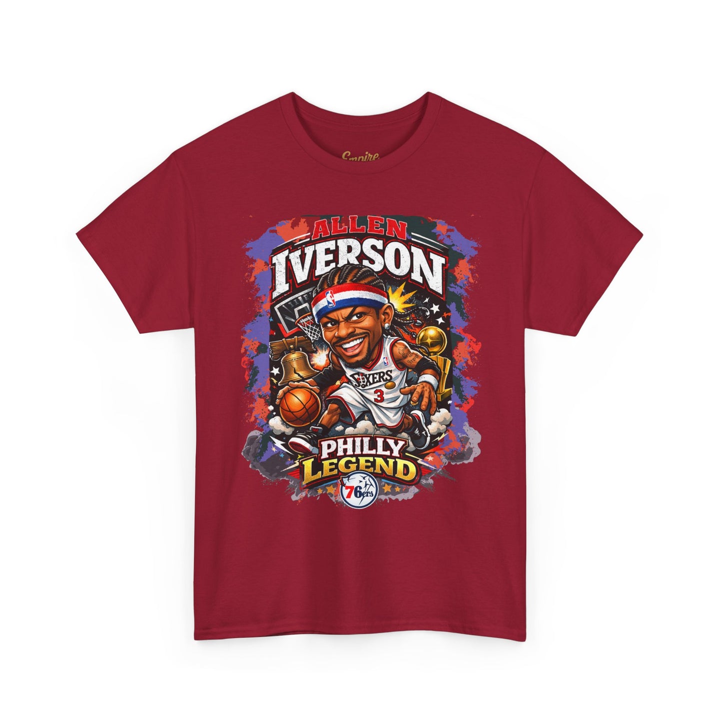 Philly Legend Basketball Tee — Iverson Retro Graphic Shirt