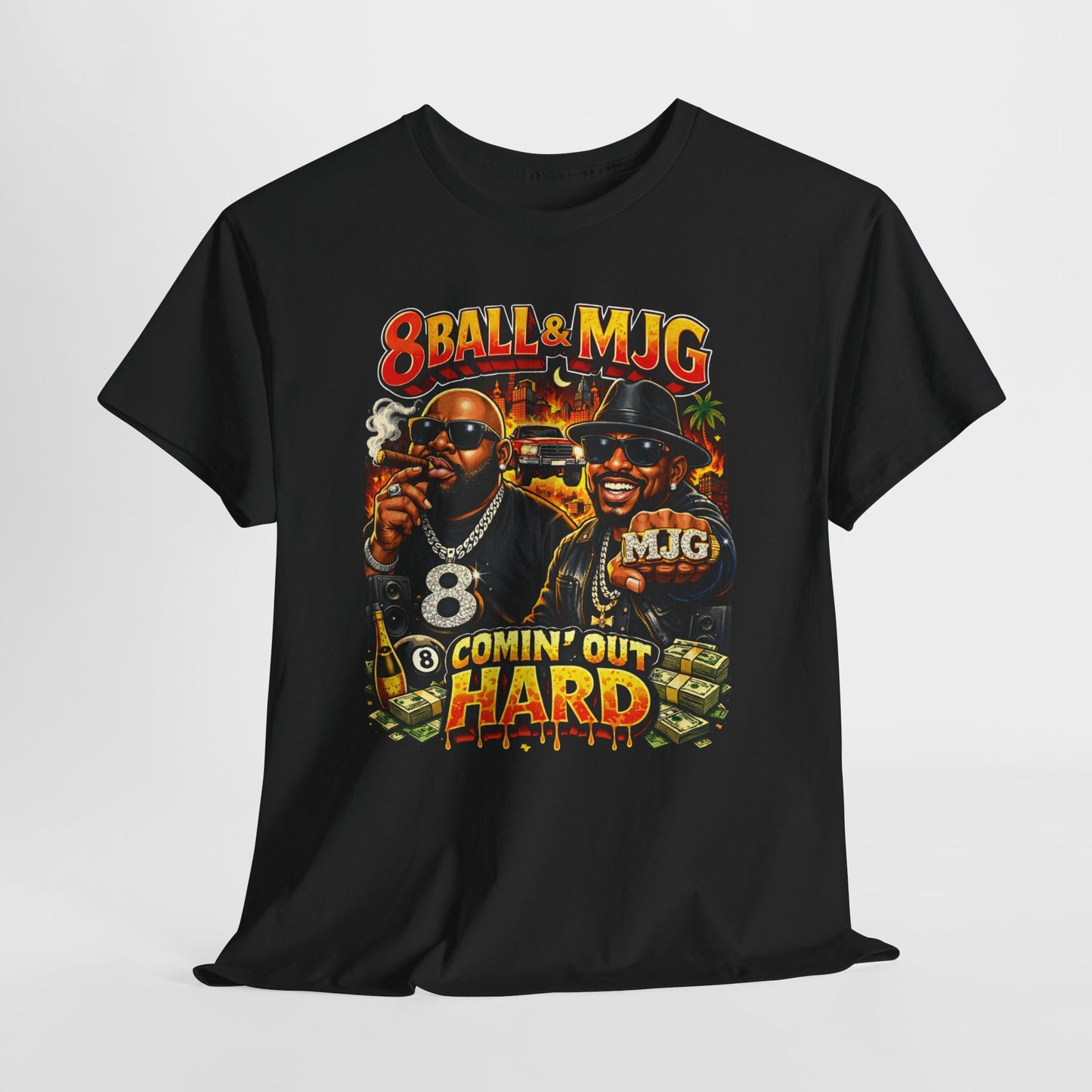 8Ball & MJG 'Comin' Out Hard' Vintage Hip-Hop Graphic Tee