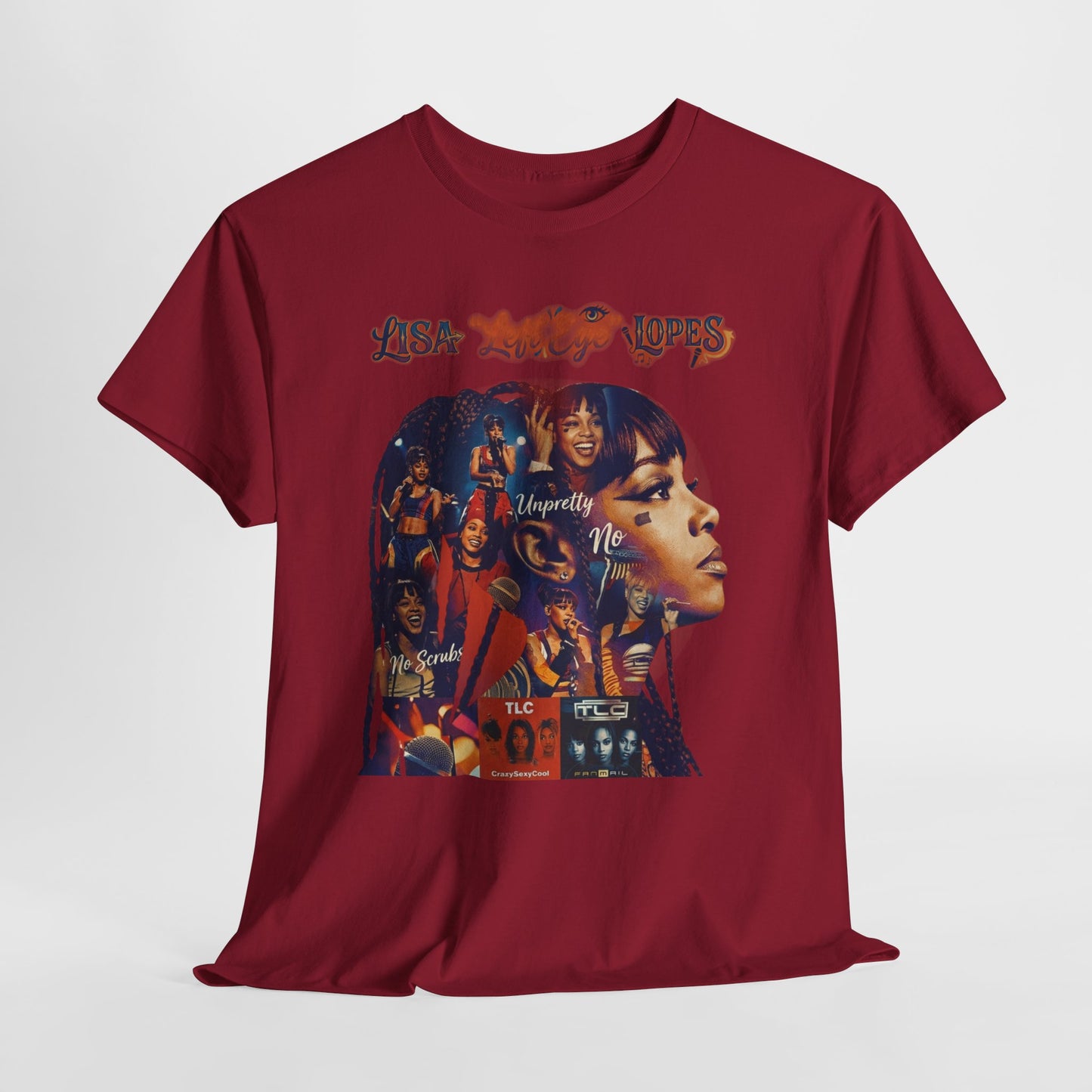 Lisa 'Left Eye' Lopes Tribute T-Shirt — Retro Collage Hip-Hop Tee