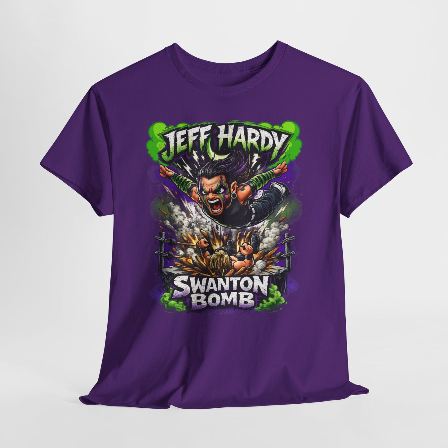 "Swanton Bomb" Graphic Tee — Pro Wrestler Vintage-Style Wrestling Shirt