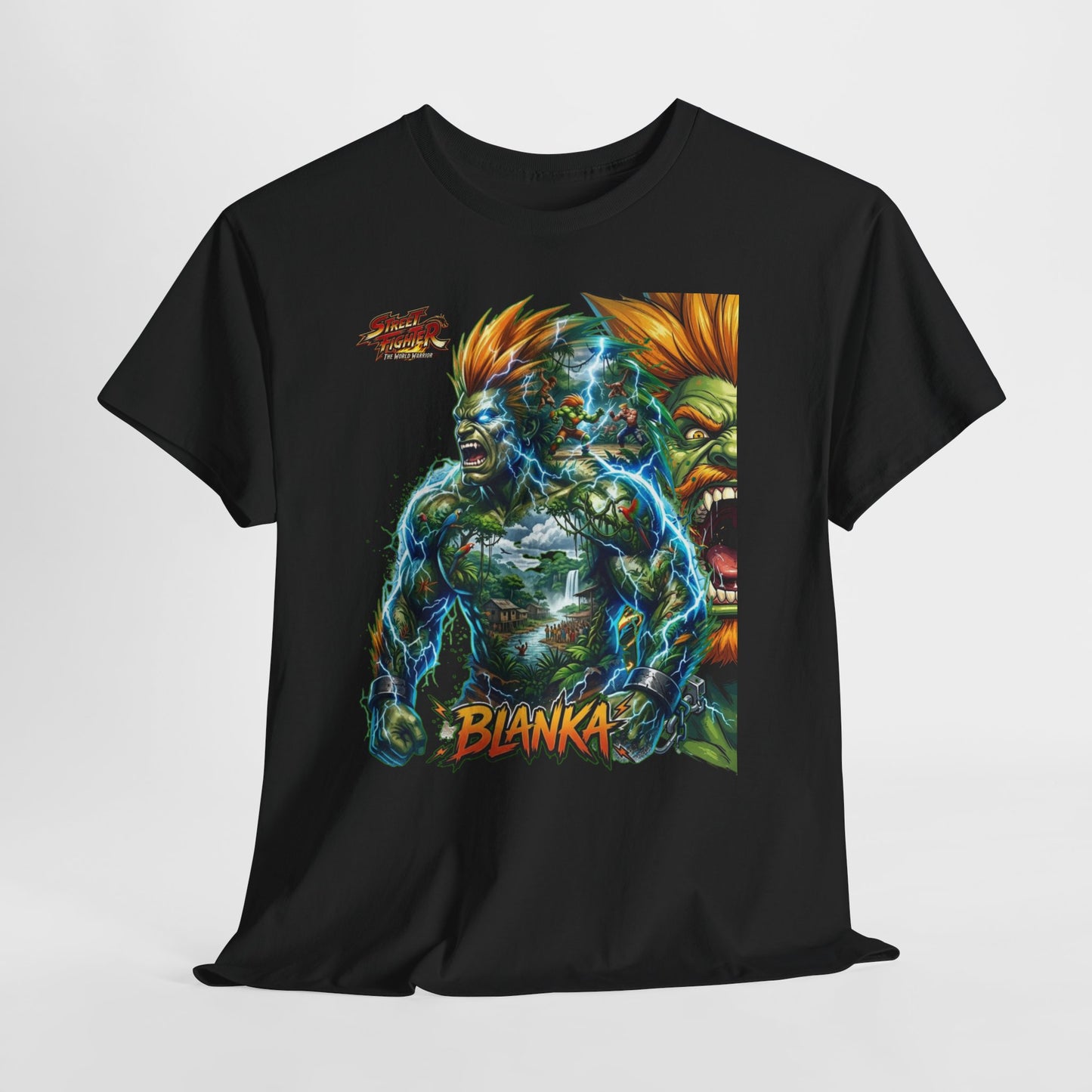 Blanka Lightning Warrior Tee — Retro Fighting Game Graphic T-Shirt