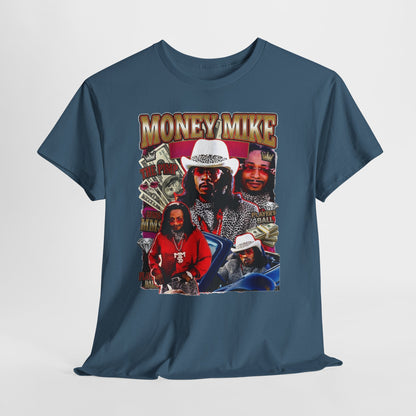 Money Mike Graphic Tee — Retro Movie Collage T‑Shirt