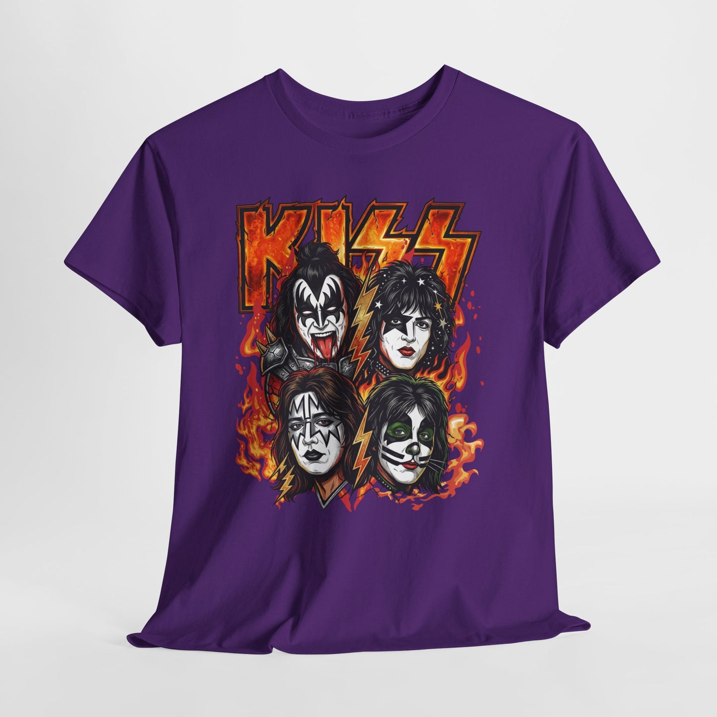 Rock Band Flames Graphic Tee