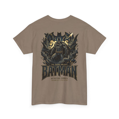 Batman Graphic Tee — Retro Logo & Dark Knight Back Print