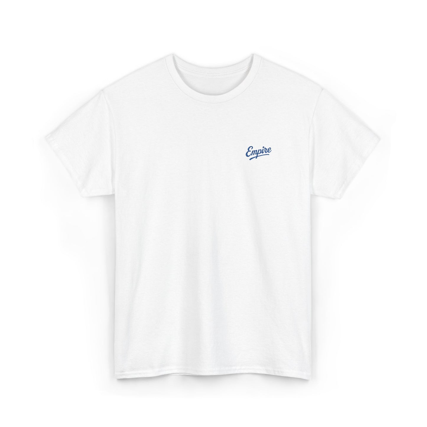 Signature Embroidered Empire Royal Blue Chest Logo T-Shirt