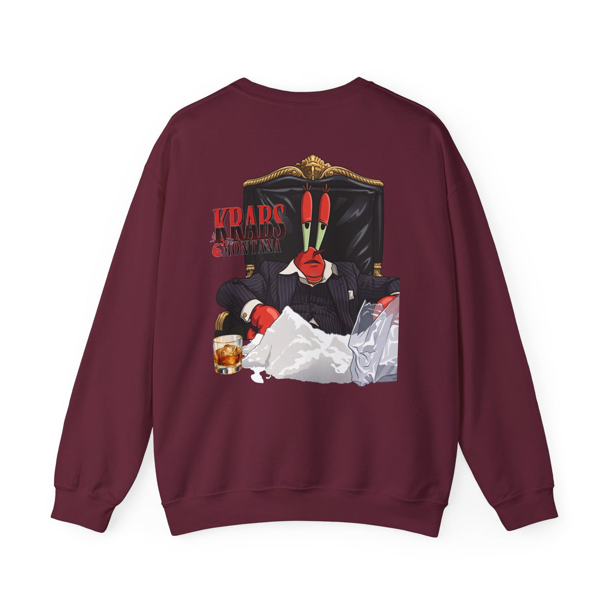 Krabs Montana Scarface Parody Graphic Pullover