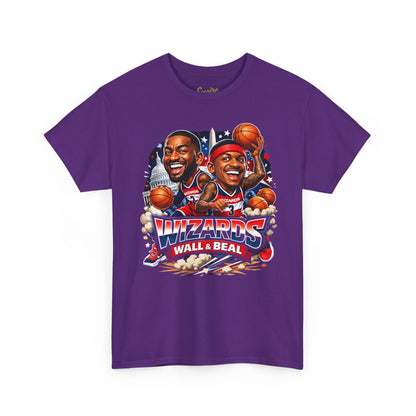 Wizards Basketball Vintage Player Caricature Tee – Wall & Ball Fan Shirt