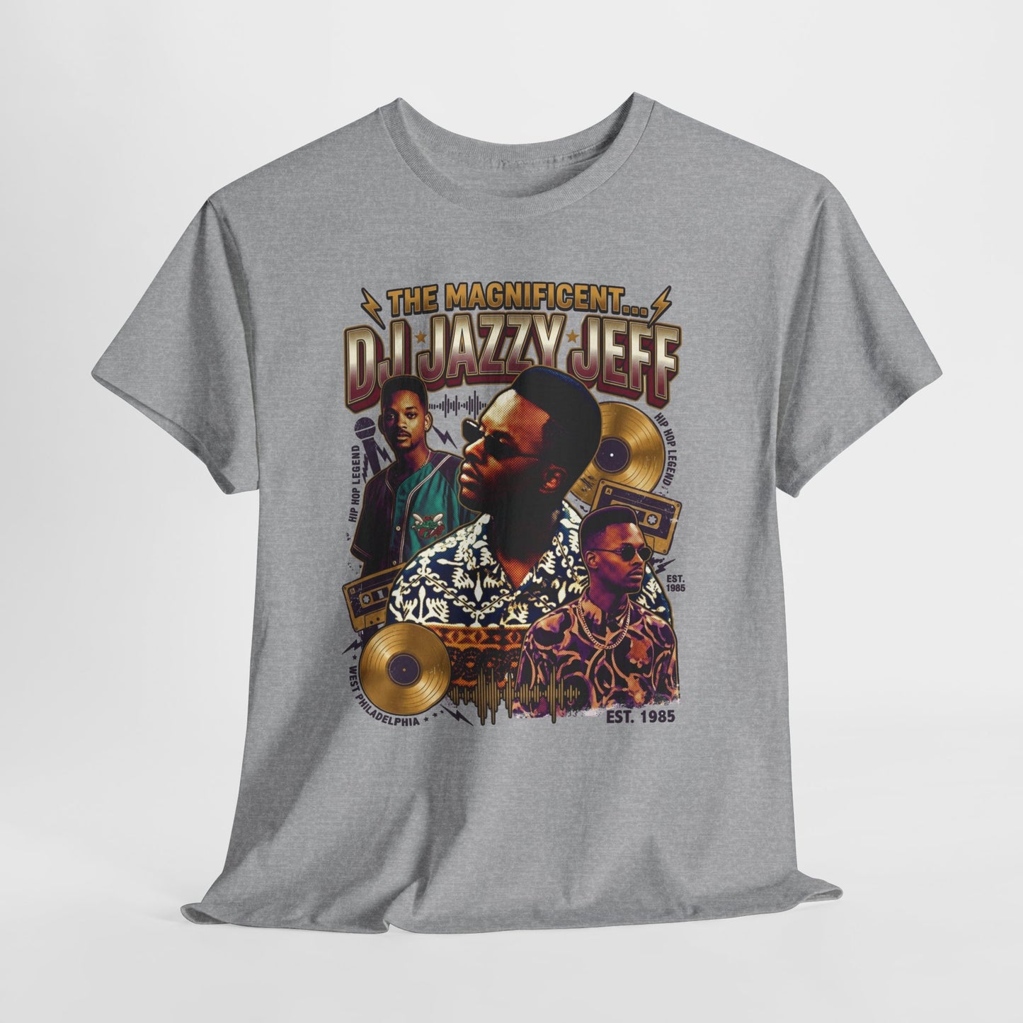 DJ Jazzy Jeff Tribute Tee — "The Magnificent DJ Jazzy Jeff" Retro Hip-Hop Graphic Shirt