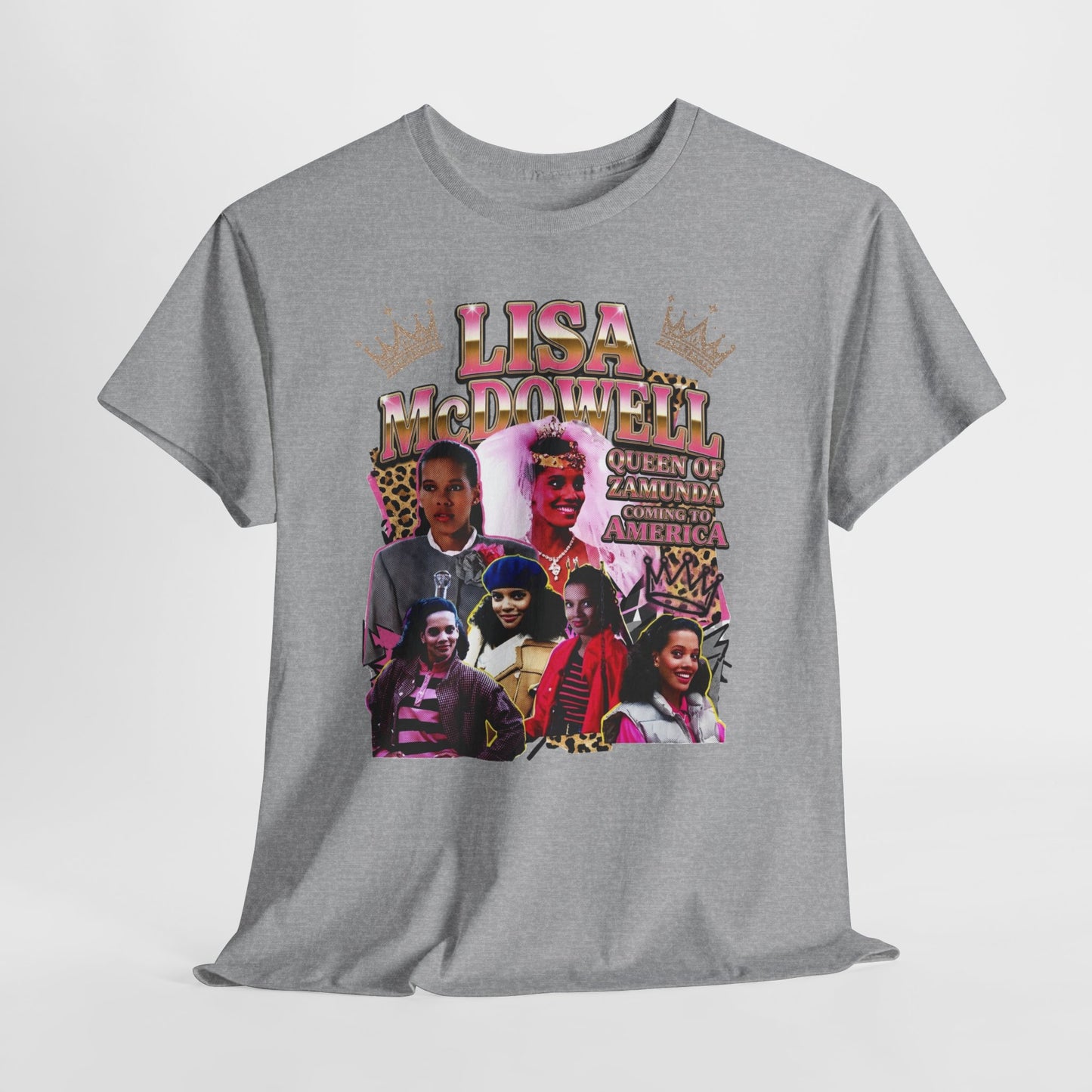 Lisa McDowell ‘90s Nostalgia Collage Tee — Coming To America Graphic Shirt
