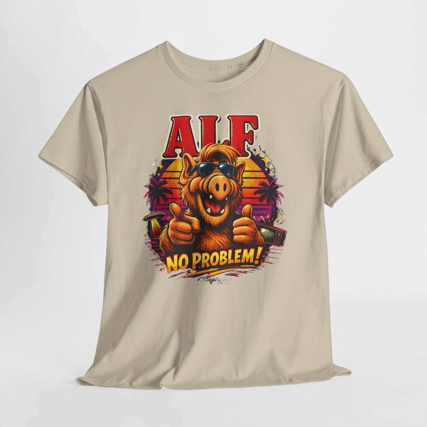 ALF “No Problem!” Graphic Tee — Retro 80s TV Character T-Shirt