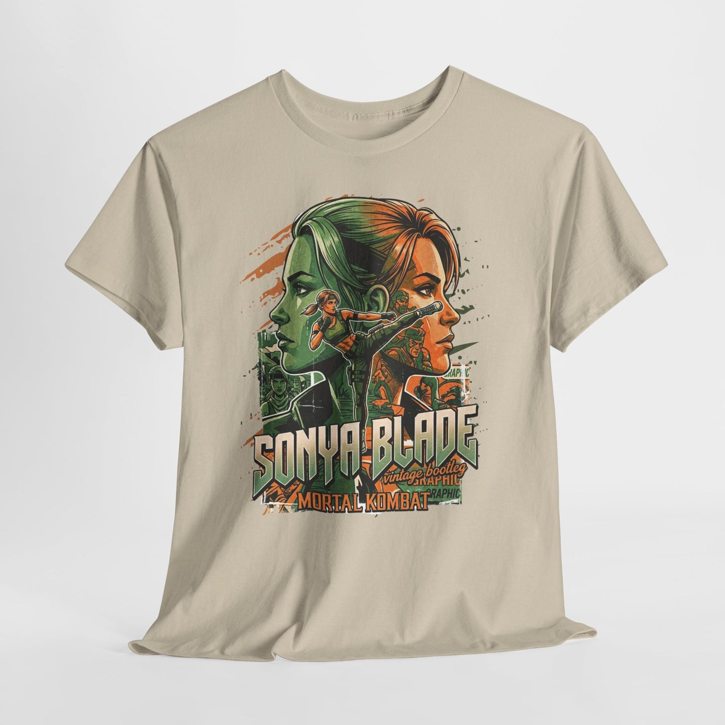 Sonya Blade Retro Fighter T-Shirt — Mortal Kombat Inspired Graphic Tee