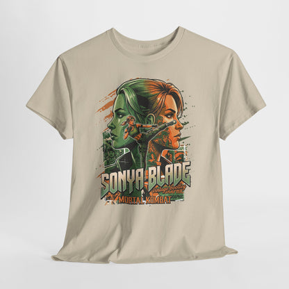 Sonya Blade Retro Fighter T-Shirt — Mortal Kombat Inspired Graphic Tee