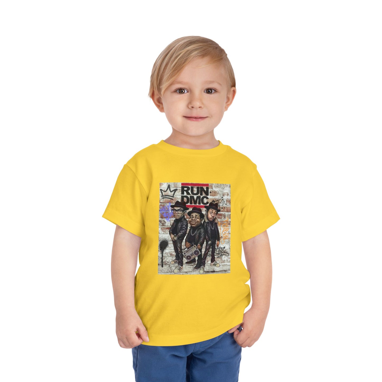 Toddler Short Sleeve Tee with Iconic Design, Hip-Hop Kids Shirt, Music Lover Gift, Birthday Outfit, Cool Toddler Apparel