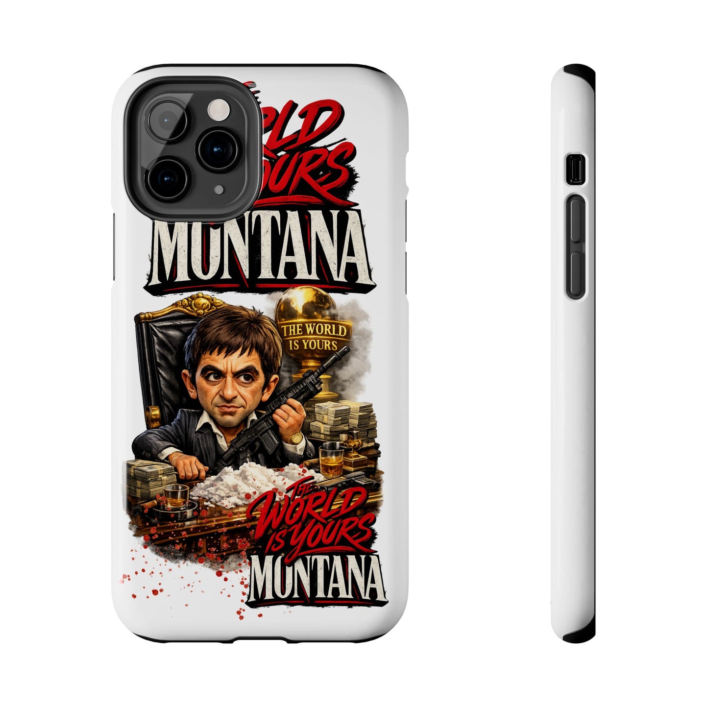 Tony Montana "The World Is Yours" Vintage Caricature Tough Phone Case