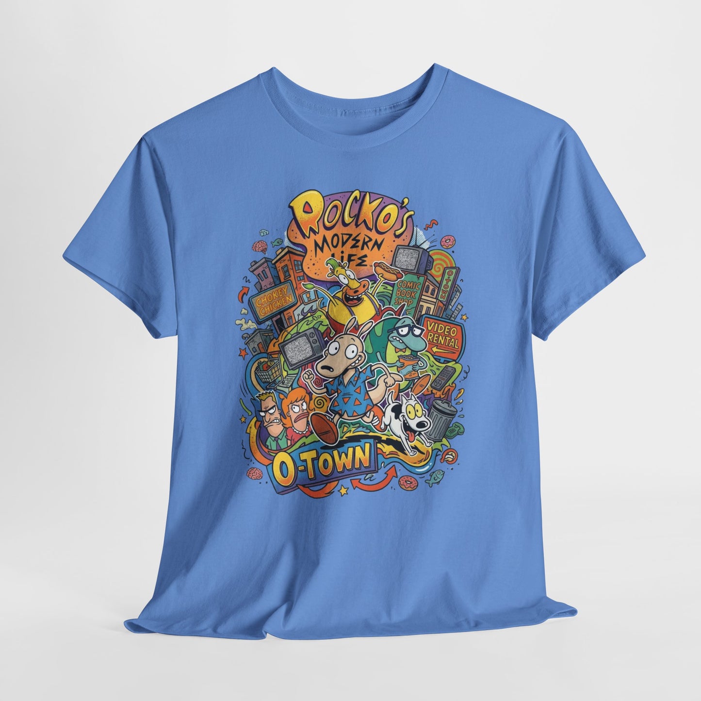 "Rocko's Modern Life: O-Town" Cartoon Retro T-Shirt
