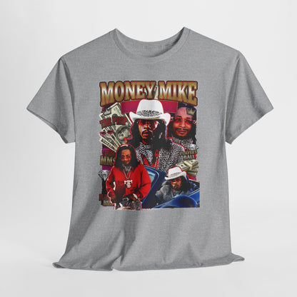 Money Mike Graphic Tee — Retro Movie Collage T‑Shirt