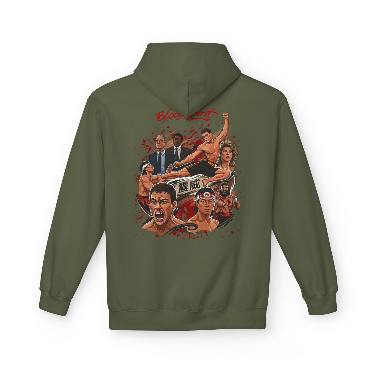 Bloodsport Vintage Collage Graphic Hoodie