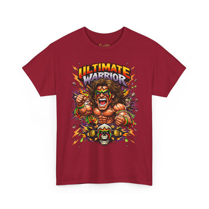 Ultimate Warrior Graphic Tee — Retro Wrestling Mascot T-Shirt