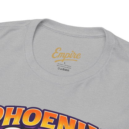 Phoenix Suns Barkley & K.J. Graphic Tee — Retro Basketball Cartoon Shirt