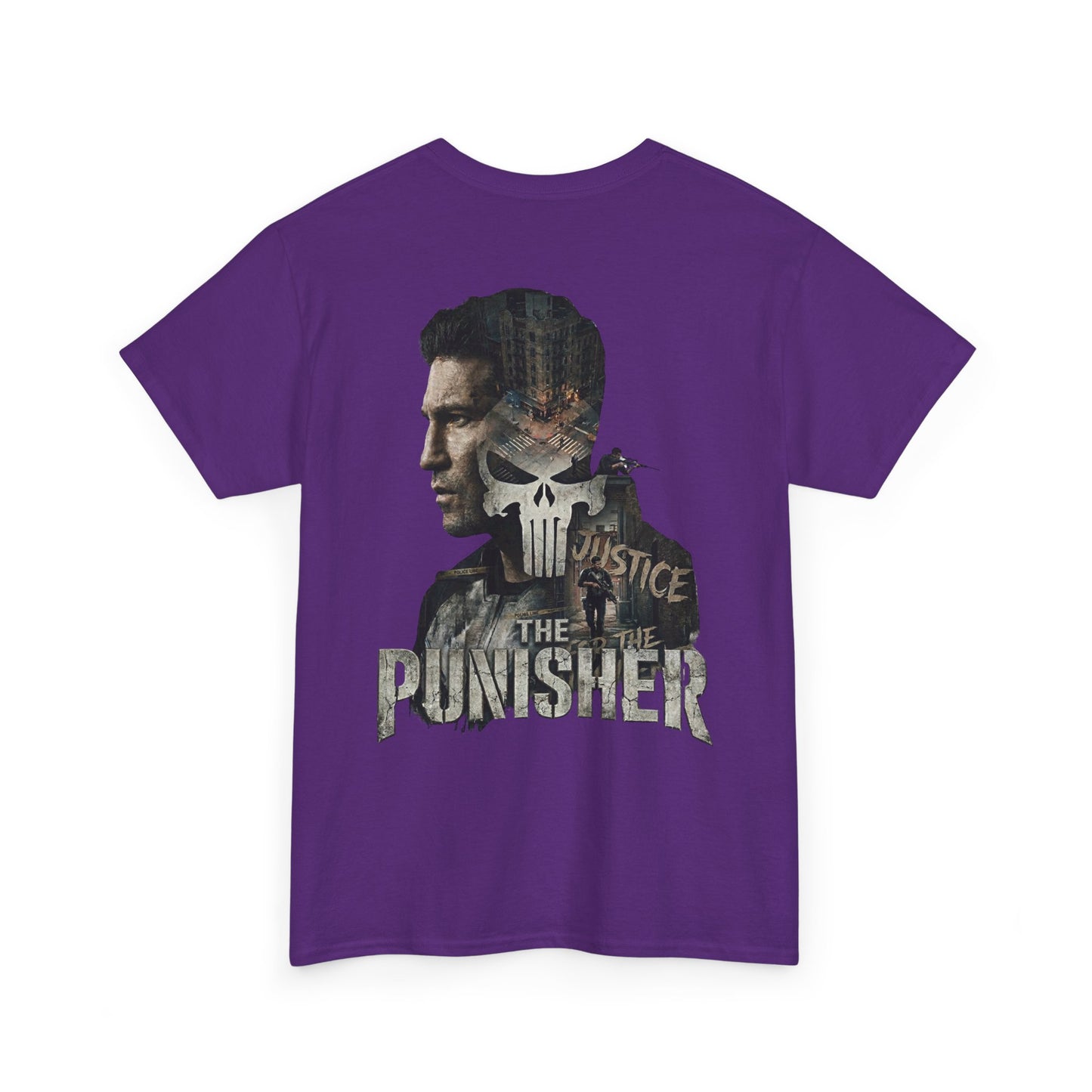 Punisher Graphic Tee — Skull Logo Front & The Punisher Portrait Back