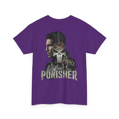 Punisher Graphic Tee — Skull Logo Front & The Punisher Portrait Back