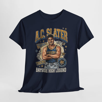 AC Slater Bayside High Legend Tee — Saved by the Bell Retro Football Shirt