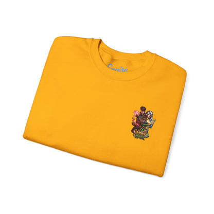 Gambit & Rogue Graphic Crewneck Sweatshirt — X-Men Comic Retro Art