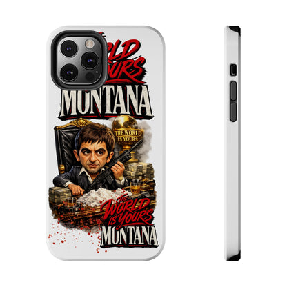 Tony Montana "The World Is Yours" Vintage Caricature Tough Phone Case