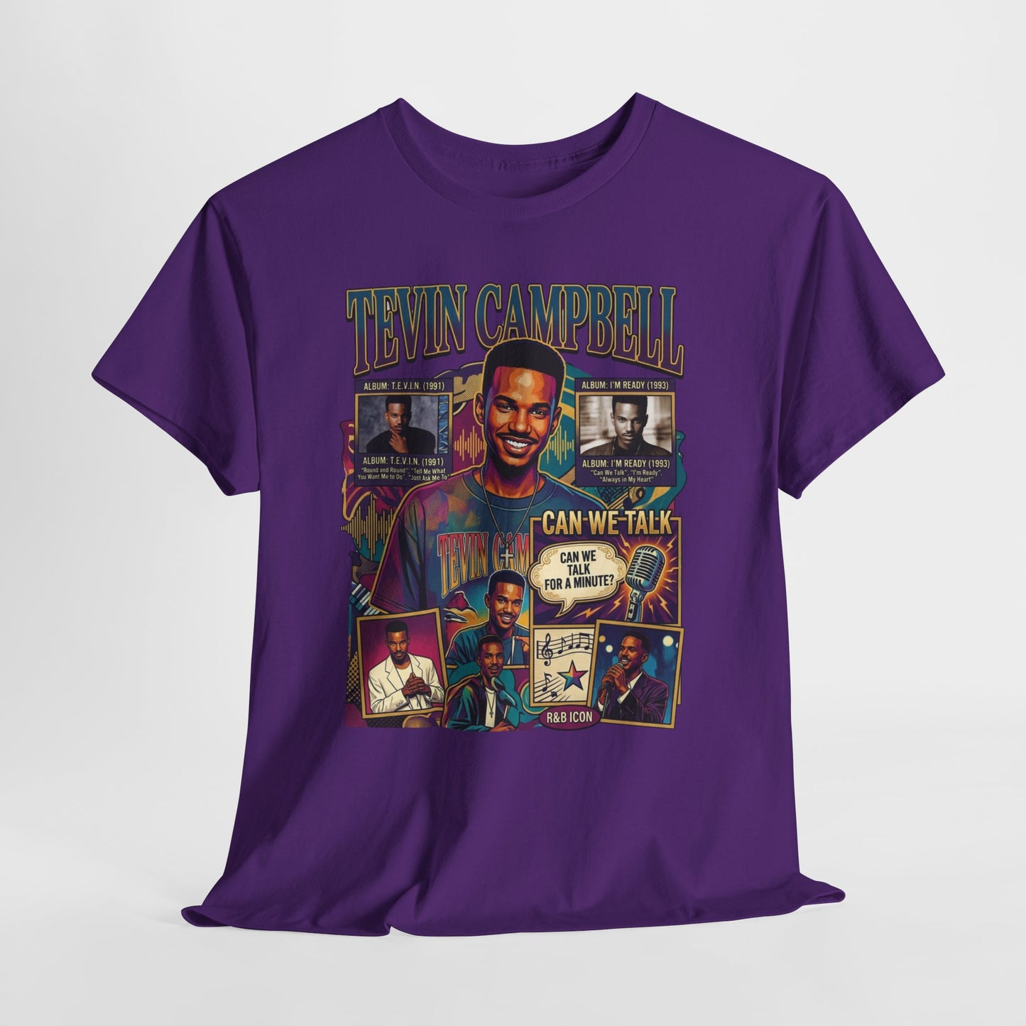 Tevin Campbell Tribute T‑Shirt — 'Can We Talk' Retro Collage Tee