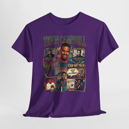 Tevin Campbell Tribute T‑Shirt — 'Can We Talk' Retro Collage Tee