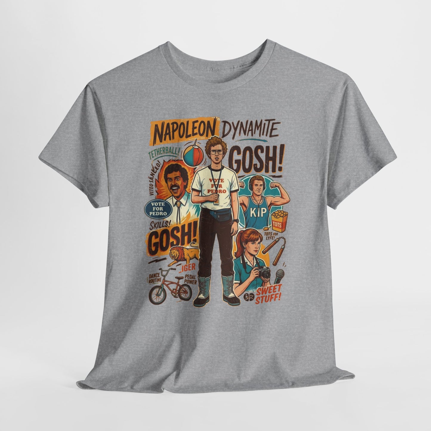 Napoleon Dynamite Graphic T‑Shirt — Retro Movie Quote Tee