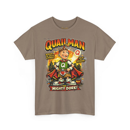 Quailman Mighty Dork T-Shirt — Retro Cartoon Graphic Tee